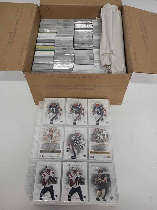 Mixed Lot of 18 Lbs. Sports Loose Trading Cards