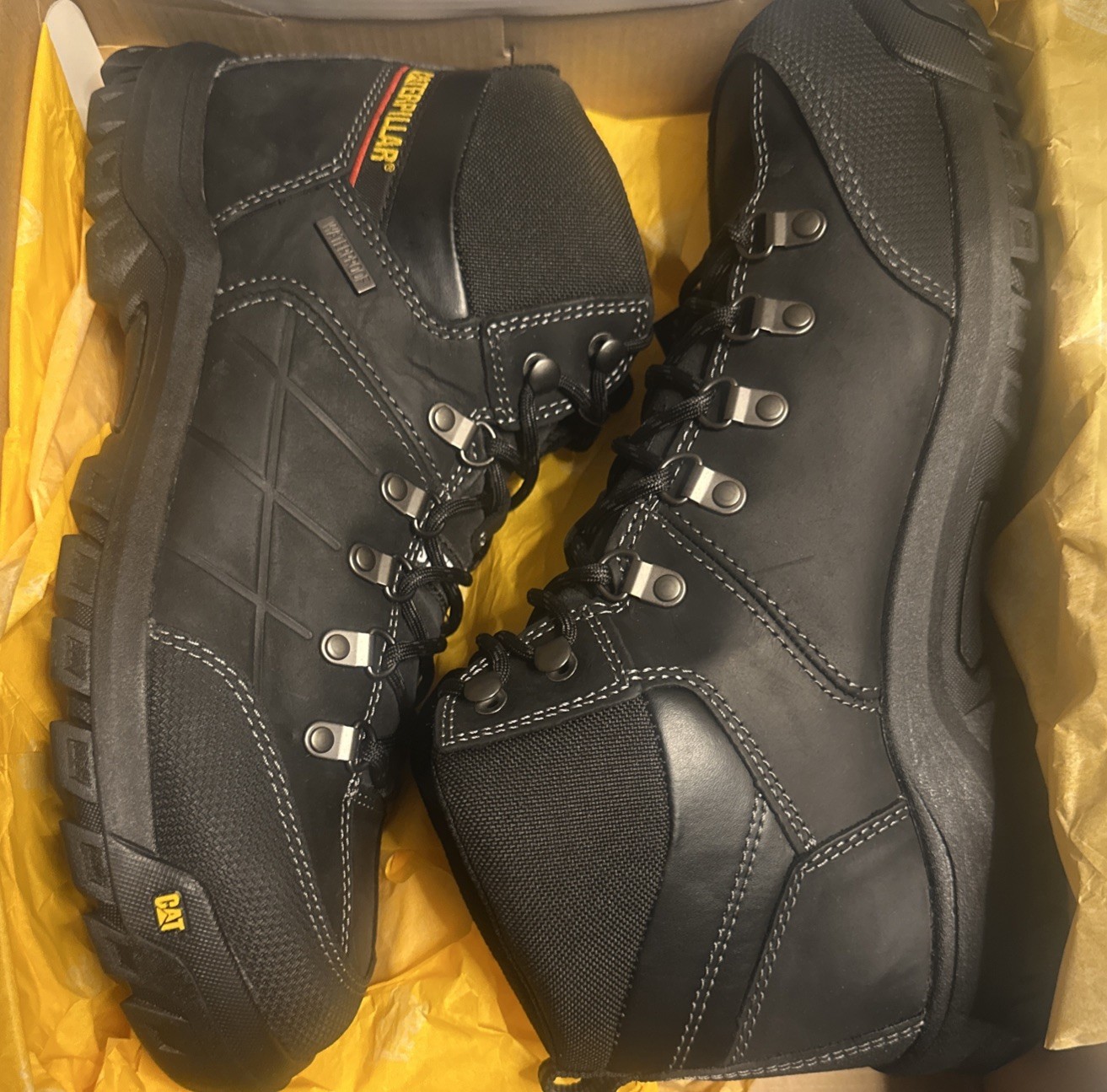 Caterpillar Men Threshold Waterproof Steel Toe Work Boot Size 11.5 image 4
