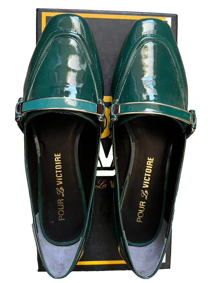 Pour La Victoire, Collins, Patente Nublada Lámina Esmeralda, 6,5 M EE. UU. Foto 2 de 4