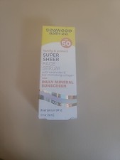 Seaweed Bath Co Sheer Face Serum Sunscreen Spf 50 1.1 Oz