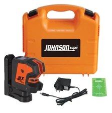 JOHNSON LEVEL 40-6681 JLX Self-Leveling 180° Cross-Line Laser