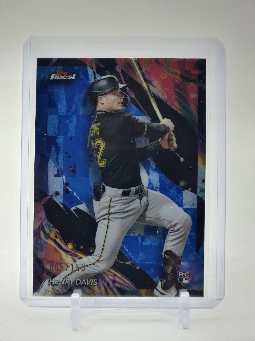 HENRY DAVIS 2024 TOPPS FINEST BLUE REFRACTOR ROOKIE #163 RC /150 Q1940