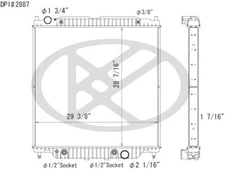 For 2006-2009, 2011-2019 Ford F53 Radiator Koyo 36449BK 2007 2008 2012 2013 2014