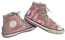 Converse All Star Chuck Taylor High Top Pink Llama Llama Girls Junior Size 5