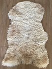 Genuine Large SHEEPSKIN RUG - 51" x 31" - VGC - Anglesey
