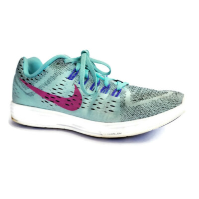 Nike Lunar Tempo Womens Sz 10 Aqua Green Purple Running Training Athletic  Shoes