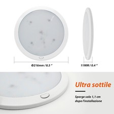 Intckwan Plafoniera 12v Per Camper, 168 Leds, Barra Led 12v, 6000K Bianco, Led Auto Interni Per Auto, Furgone, Caravan, Camper, Cucina, Bagno, Bar, Camion, Trattore (2 Pezzi - Foto 13