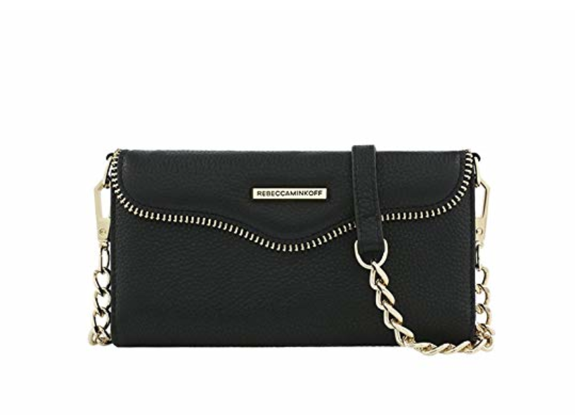 Rebecca+Minkoff+iPhone+72F62F6s+Black+Leather+Crossbody+With+Charging