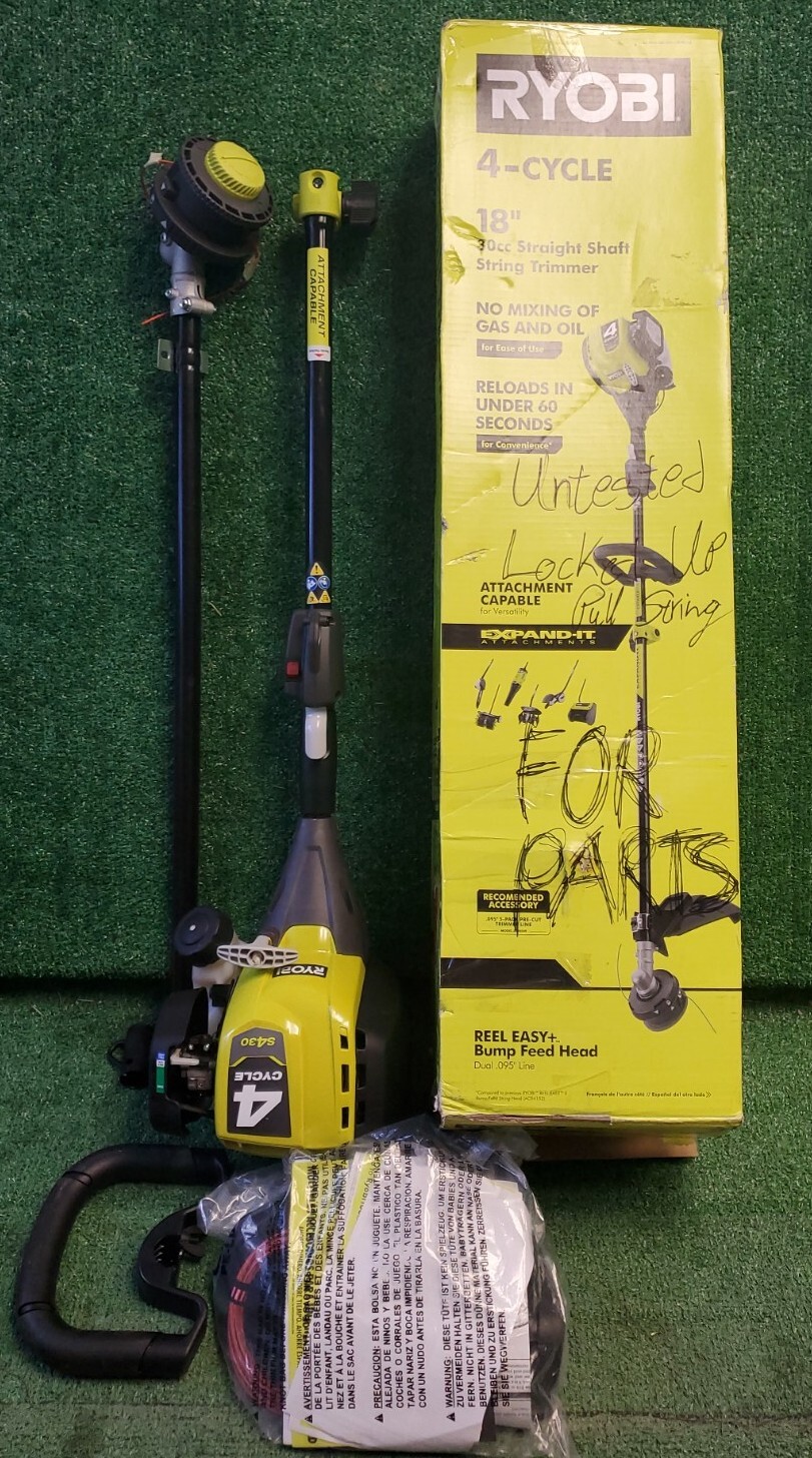 Gas Trimmer WeedEater Ryobi Attachment 4Cycle Straight Shaft UNTESTED