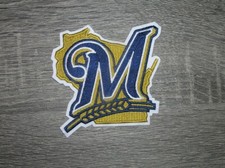 Milwaukee Brewers Alternate Retro Logo Embroidered Iron On Patch 3.75" x 3.5"