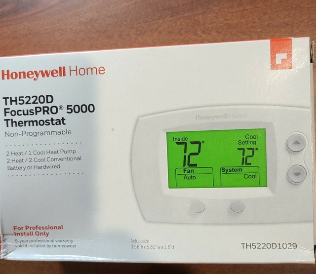 Honeywell FocusPRO 5000 Premier Digital Thermostat White for sale