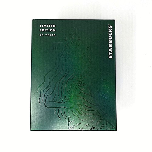 Starbucks edizione limitata 50° anniversario scatola sirena sirena 12 once nuova con scatola - Foto 3 di 7