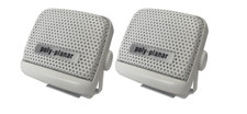 Poly-planar  Waterproof Marine Small White Extension Speakers Pair - Easy Fit