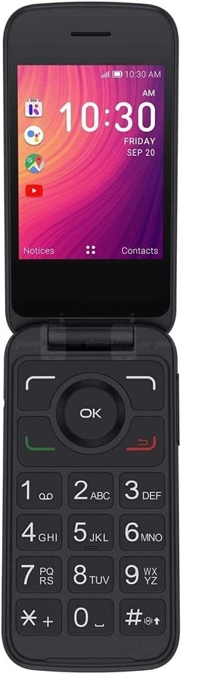 Teléfono abatible Alcatel GO FLIP 3 4052z - Metro desbloqueado ATT, Tmobile - 4G LTE Foto 2 de 4