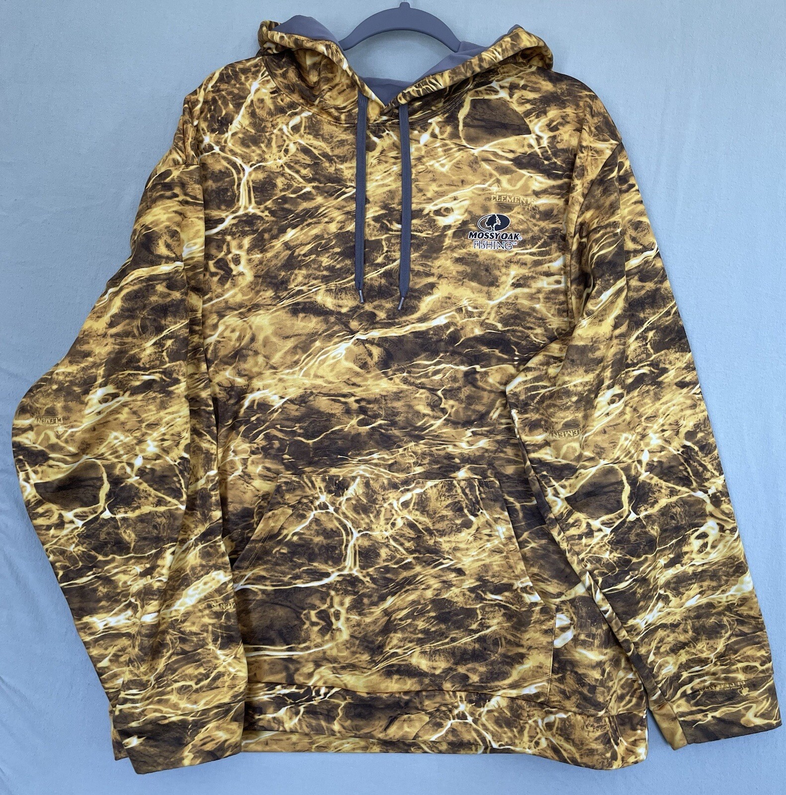 Chemise Mossy Oak Elements USA Vapor – Manches Longues, S, Bleue, Pêche Et Plage