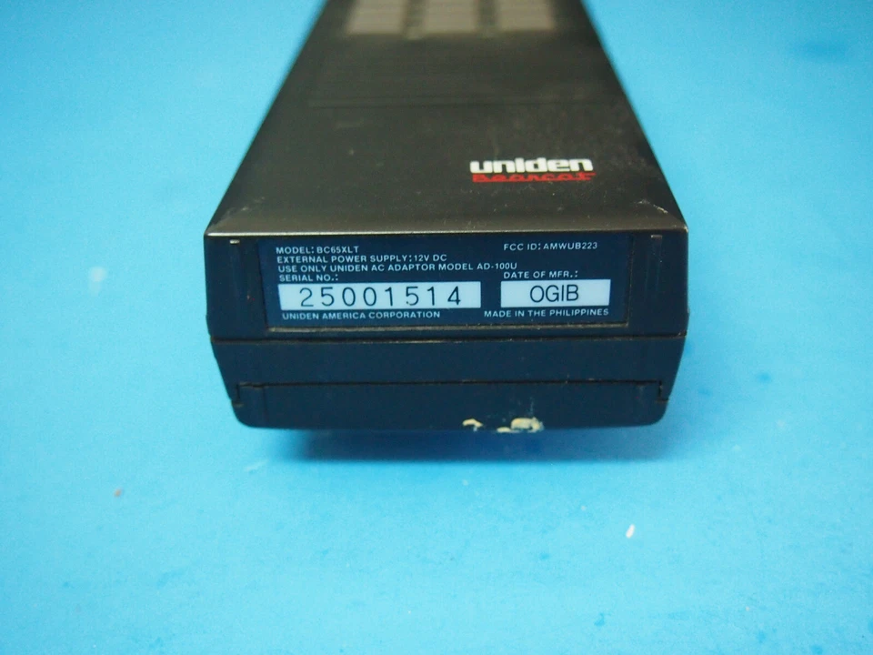 Escáner de radio Uniden BC-65XLT, BC65XLT CON ANTENA Foto 4 de 4