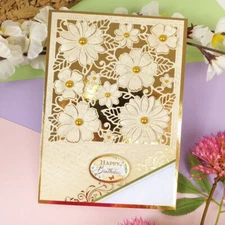 Metal Cutting Dies Flower Frame DIY Scrapbooking Photo Album Embossing Die Cut