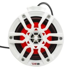 6.5" 100 Watt RMS 4-Ohm Marine Pod White Speakers LED Pair NXL-PS6W DS18