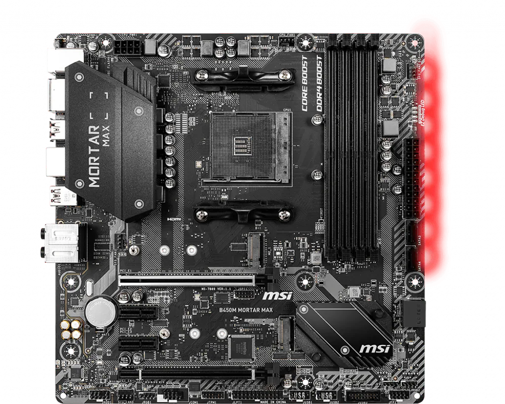 MSI B450M Mortar Max Motherboard AMD B450 Socket AM4 M- ATX MSI B450M Mortar Max Motherboard AMD B450 Socket AM4 M- ATX