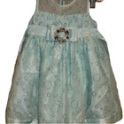 Little Girl's Easter Dress Mint Green  Love 2/2T Dress  Wedding Formal