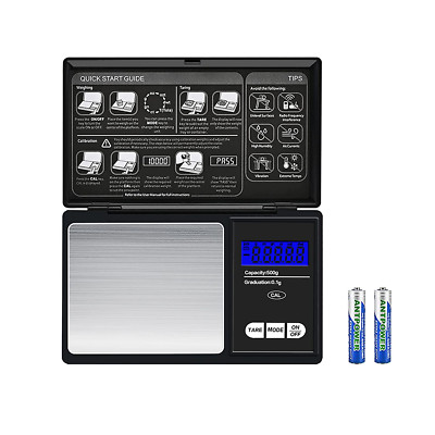 Mini Pocket Scale 0.01G to 500G Portable Digital Kitchen Weighing Scale, Compact