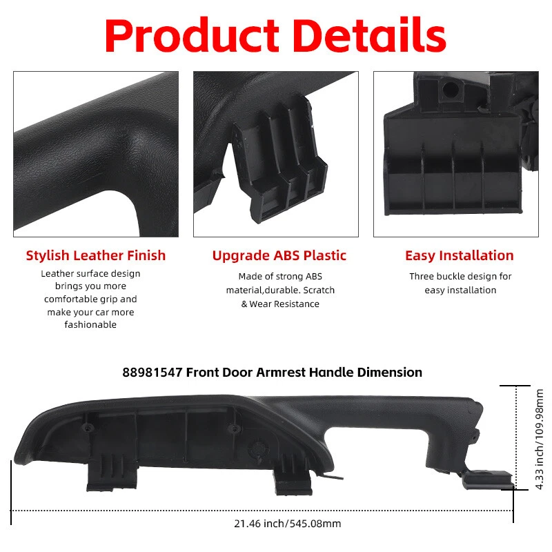 Front Driver Left Door Armrest Panel Fit 1999-2006 Tahoe Silverado GMC Sierra - Imagem 4 de 4