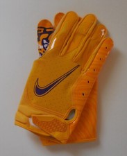 Nike Vapor Jet 6.0 Football Gloves NCAA Team LSU Tigers Men XL