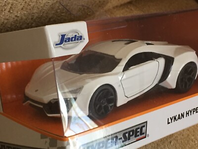 LYKAN HYPERSPORT WHITE Jada Hyper-Spec 1:32 Scale Die Cast Car. FREE SHIPPING  
