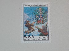 1 stamp stamp ANDORRA La Poste Correos La Llegenda de Meritxell 1 x €0.10
