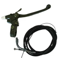Left Clutch Lever W/Lock Throttle&Clutch Cable Set For 49/60/66cc Motorized Bike