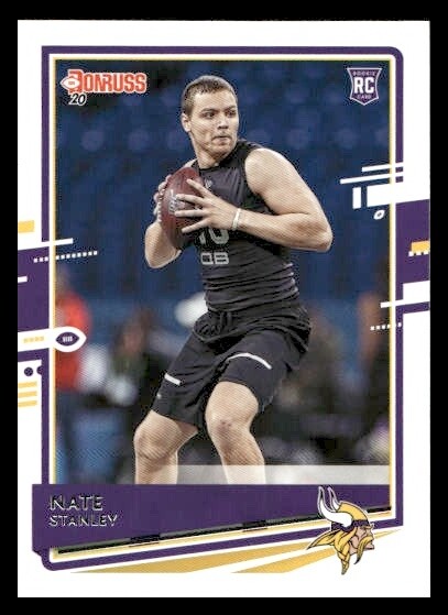 2020 Donruss #300 Nate Stanley Rookie Minnesota Vikings