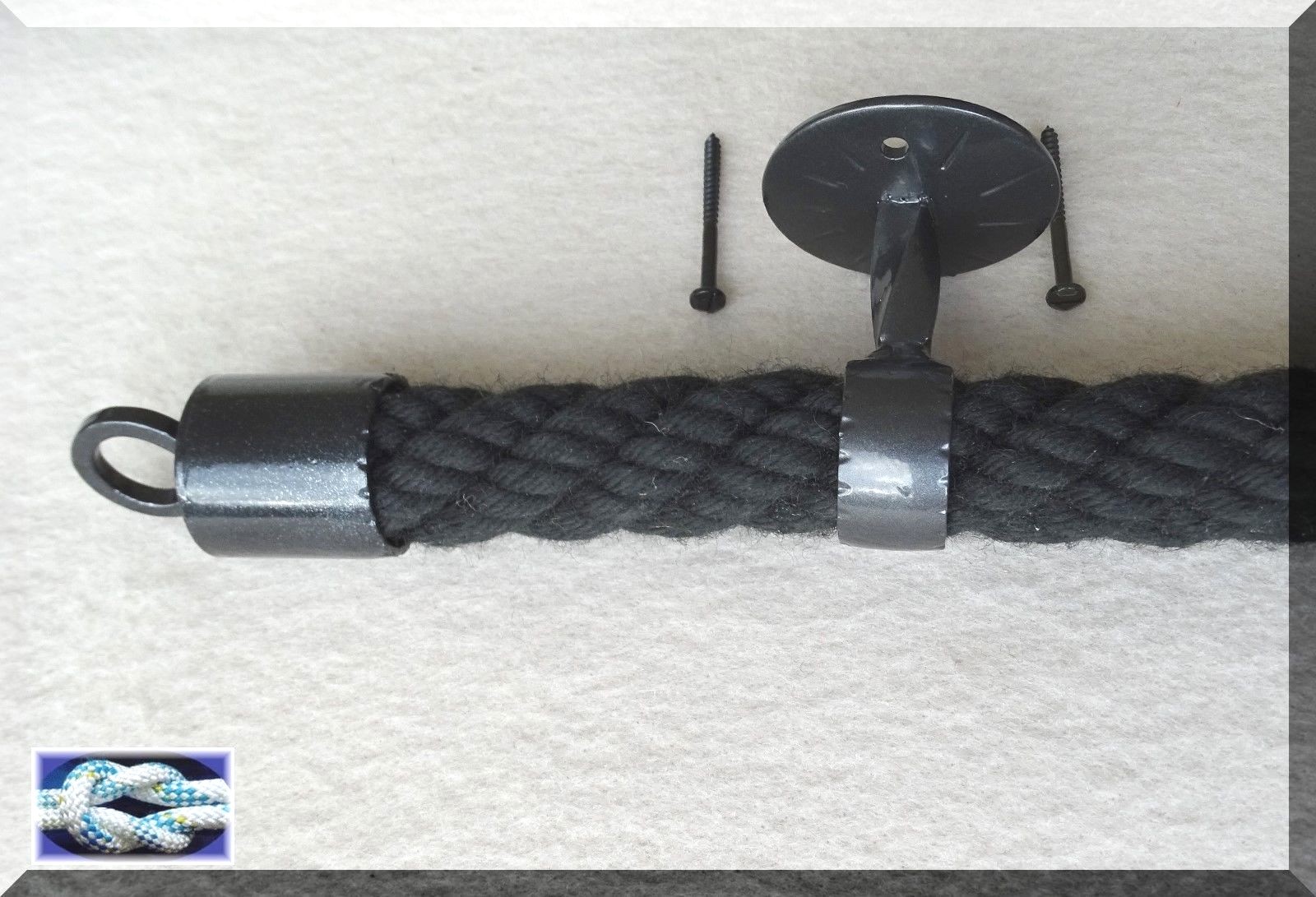 5 Stück Seilhalterungen Edelstahl - Ringseil Halterung Für Geländer Und Dekoration