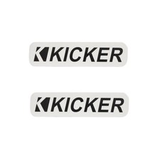 KICKER Speaker Aluminum Logo Badge Emblem Design 76.2mm 3" X19mm 0.74" 