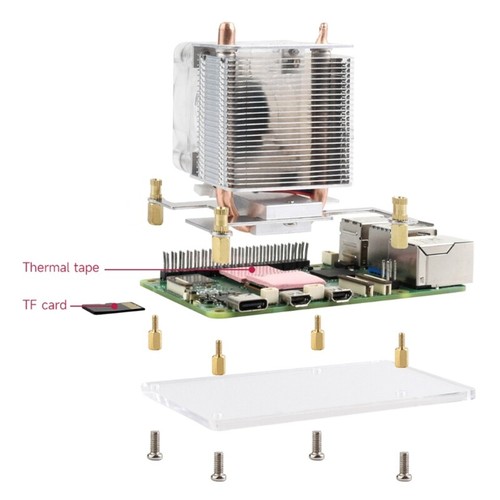 Wydajny wentylator chłodzący ICE Tower do małego komputera radiator podkładka//1 - Zdjęcie 7 z 12