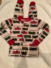 Lazy One size 8 one piece pajamas like new. Train pattern.