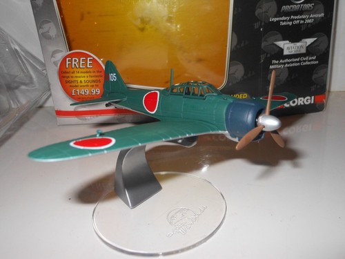 Corgi Warbirds WB99611 Mitsubishi A6M-3A 1:72 scale Diecast WWII Aircraft - Picture 4 of 6