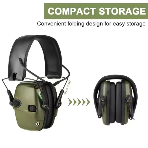 Electronic Ear Defenders Impact Sport Shooting Ear Protect Muffs Anti-noise Head - Picture 7 of 11