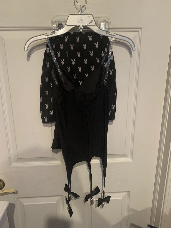 Nuevo Sexy Disfraz de Gángster Playboy Adulto Talla M Bustier Con Ligas y Falda Solo Foto 2 de 4