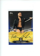 2019 Topps WWE Fabian Aichner #A-FA NXT UK Blue Parallel Auto 36/50