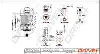 Dr! Ve + DP1110.13.0165 Kraftstoff Filter FüR ,Fiat,Mercedes-Benz,Nissan,Opel,