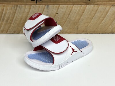 Jordan Hydro XI Retro Slides Size-8 White Red Black Blue AA1336