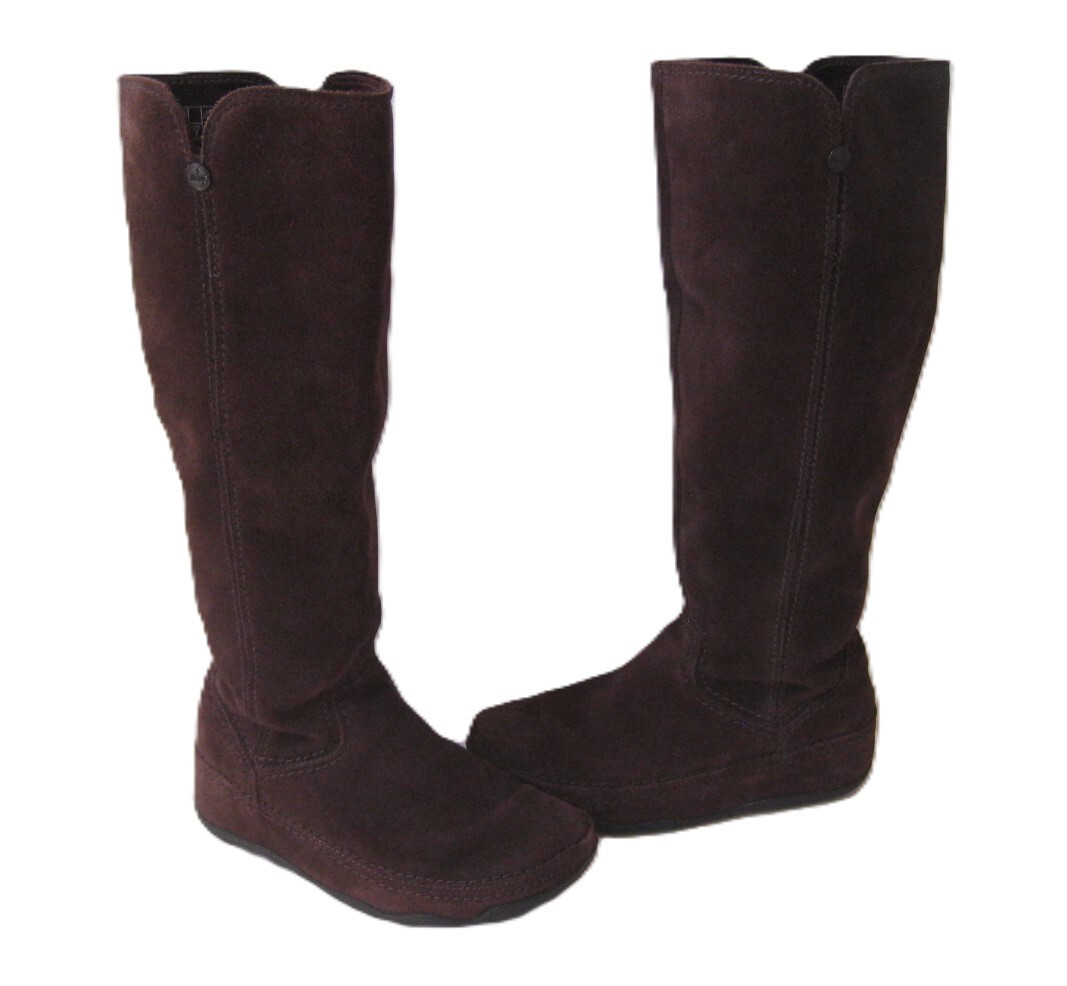 FITFLOP BROWN SUEDE KNEE HIGH BOOTS WOMEN'S US UK EU 38 HOT
