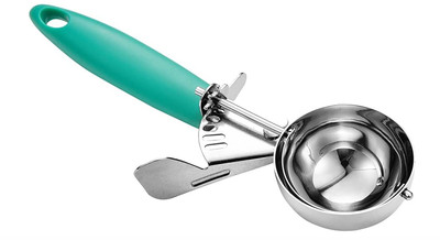 2.75 OZ Cookie Scoop, Green Handle Portion Scoop for Dough, Cupcakes & Ice Cream