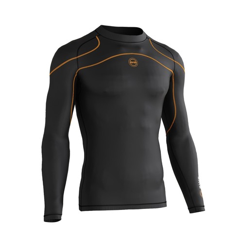 BWB Mens Compression Armour Base Layer Top Long Sleeve Thermal Gym Sports Shirt - Picture 20 of 42