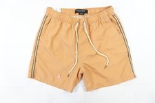 COTTON ON KAHUNA SHORT APRICOT ORANGE MEDIUM SIDE STRIPE HYBRID TRUNKS DEFECT