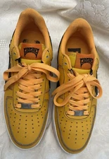 Glo Glory Boyz 1’s Glogang Yellow White Orange Shoes Size 5 Mens
