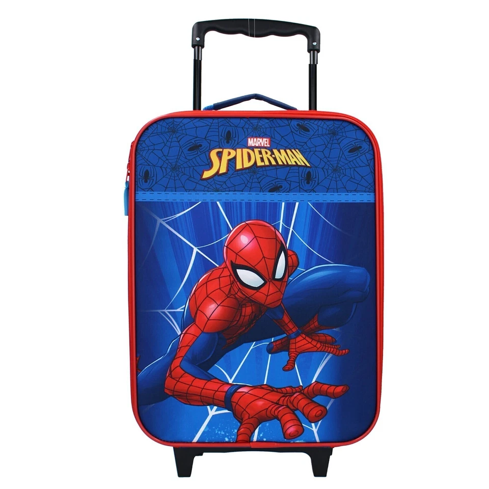 Marvel Spiderman Kinder 2tlg Set Trolley Kinderkoffer Koffer Strandtuch 70x140 - Bild 3 von 4