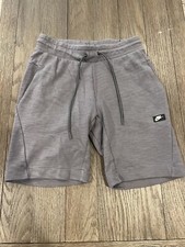 Mens Nike Knit Sweat Shorts Sportswear Gray Pockets Small