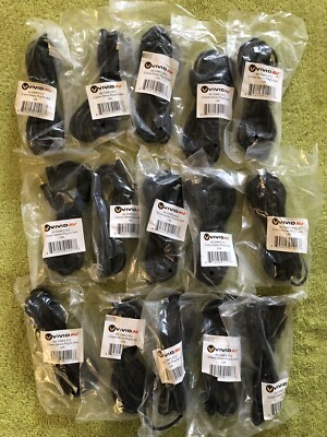 Lot of 15 Vivid AV AV-35MFS-012 12 FT Stereo Audio Extension Cable - 3.5mm M/F