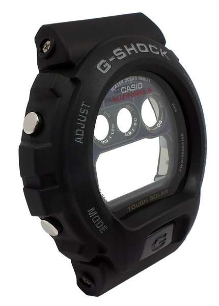 Bezel Casio G-Shock GehäUse Resin Schwarz Solarzelle Mineralglas GW-6900-1-image